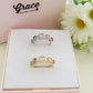 EMMA RAINBOW - Anello regolabile in Cubic Zirconia