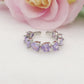 JENNY-Anello regolabile in Cubic Zirconia a forma di Cuore
