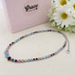CINDY degradè ~ Girocollo choker in ACCIAIO INOSSIDABILE e cubic zirconia rotondi