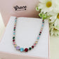 CINDY degradè ~ Girocollo choker in ACCIAIO INOSSIDABILE e cubic zirconia rotondi