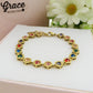 DELILAH ~ ACCIAIO INOSSIDABILE - bracciale Tennis con Cubic Zirconia rotondi