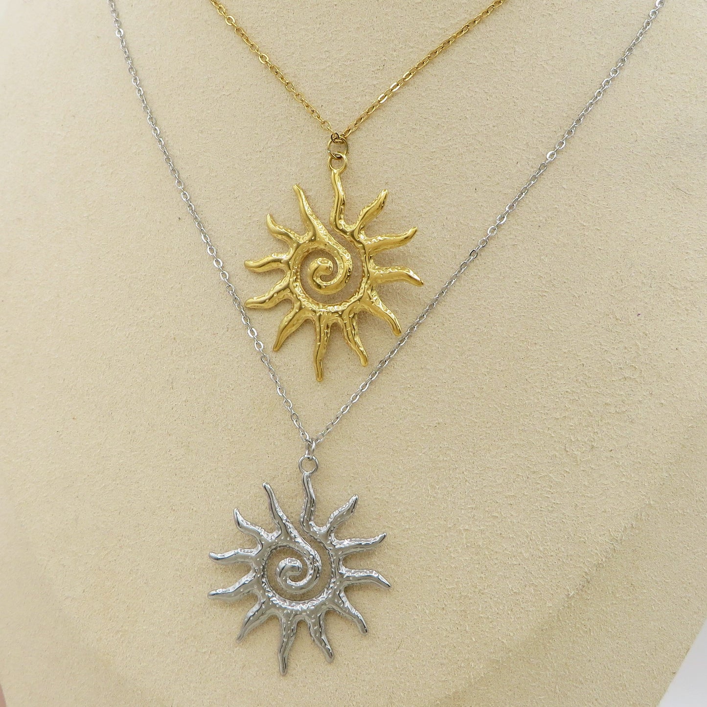 YOU'RE MY SUN - XL ~ ACCIAIO INOSSIDABILE - Collana pendente sole