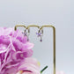 BUTTERFLY HOOP ~ Orecchino ARGENTO 925 cerchietto con farfalla in cubic zirconia ~ Mono orecchino