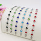 JANE ~ Bracciale ACCIAIO INOSSIDABILE con cuoricini in cristallo