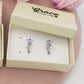 BUTTERFLY HOOP ~ Orecchino ARGENTO 925 cerchietto con farfalla in cubic zirconia ~ Mono orecchino