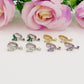 BUTTERFLY HOOP ~ Orecchino ARGENTO 925 cerchietto con farfalla in cubic zirconia ~ Mono orecchino