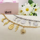 YOU'RE MY SUN - Bracciale con sole. fiore,rosa, luna pendenti charms ACCIAIO INOSSIDABILE