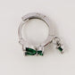 BUTTERFLY HOOP ~ Orecchino ARGENTO 925 cerchietto con farfalla in cubic zirconia ~ Mono orecchino