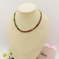 JULIANNE AUTUMN RAINBOW ~ ACCIAIO INOSSIDABILE- GIROCOLLO CON ZIRCONI A BAGUETTE