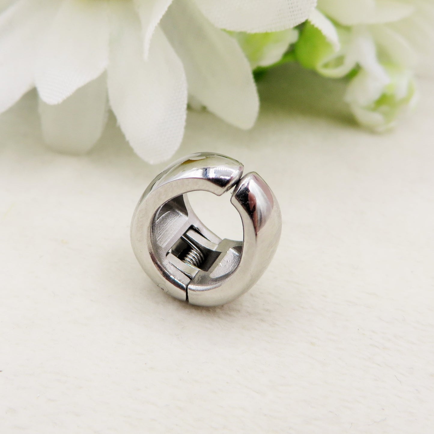 VICKY EARCUFF con scatto ~ ACCIAIO Inossidabile orecchino Senza buco