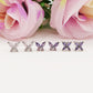 BUTTERFLY STUD ~ Orecchino ARGENTO 925 a lobo con farfalla cubic zirconia