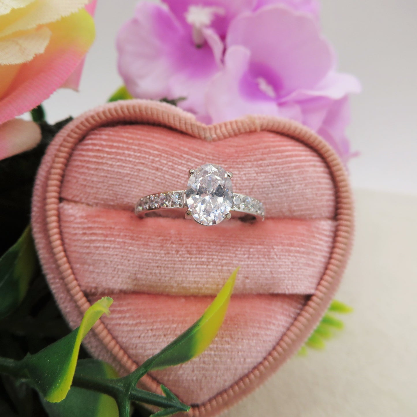 MERCURY ~ Anello con maxi goccia in ACCIAIO INOSSIDABILE con Cubic ZIRCONIA