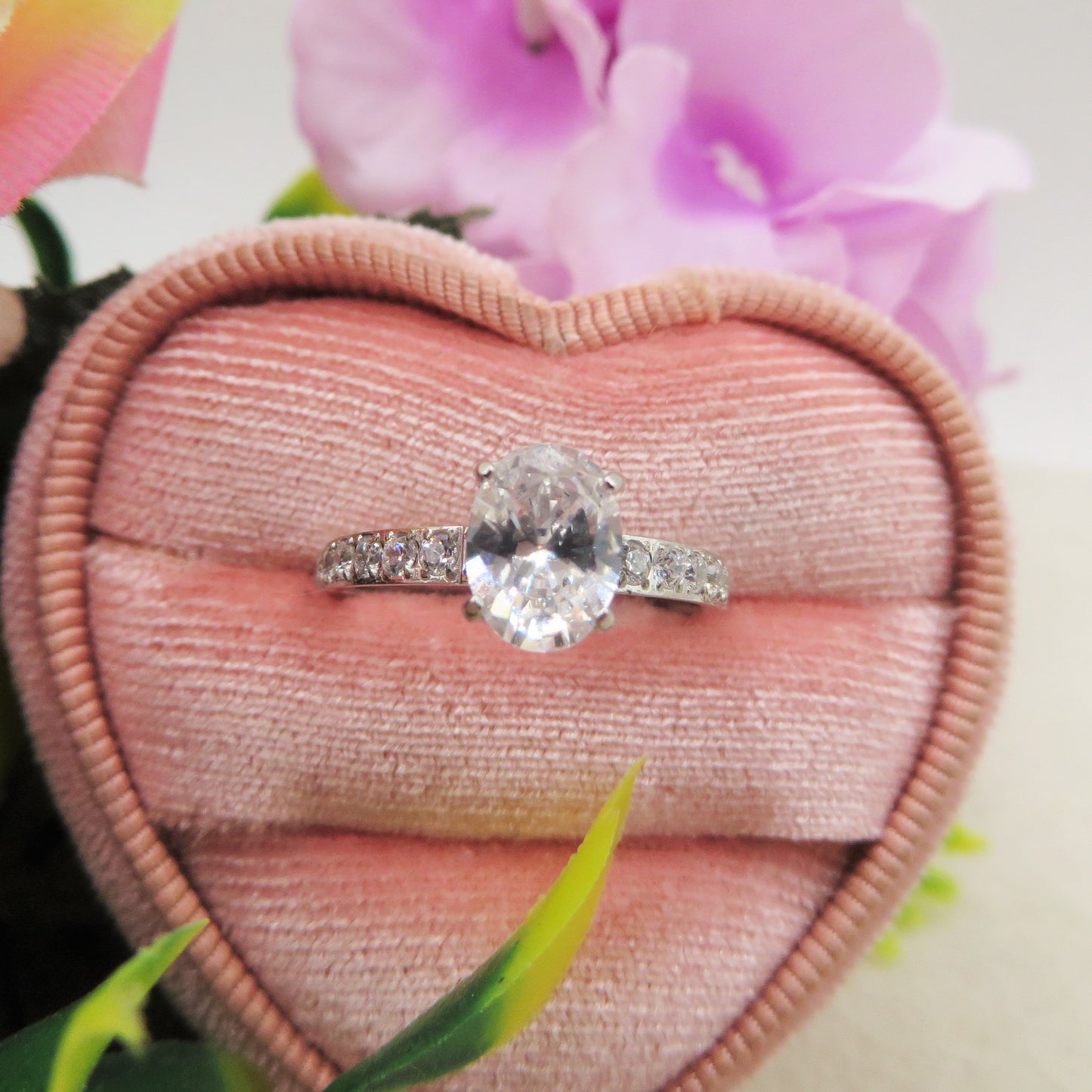 MERCURY ~ Anello con maxi goccia in ACCIAIO INOSSIDABILE con Cubic ZIRCONIA