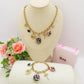 CAROL  Bracciale con charms fiori vintage, farfalle e cuori - ACCIAIO INOSSIDABILE