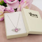ANGEL - ACCIAIO INOSSIDABILE- collana con pendente CUORE con ali in cubic zirconia