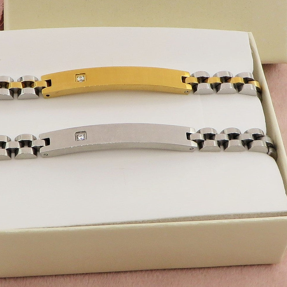 JARL- Bracciale uomo ACCIAIO INOSSIDABILE incisione personalizzata