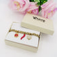 LUCKINESS - Bracciale con ciondoli portafortuna e nodini ACCIAIO INOSSIDABILE