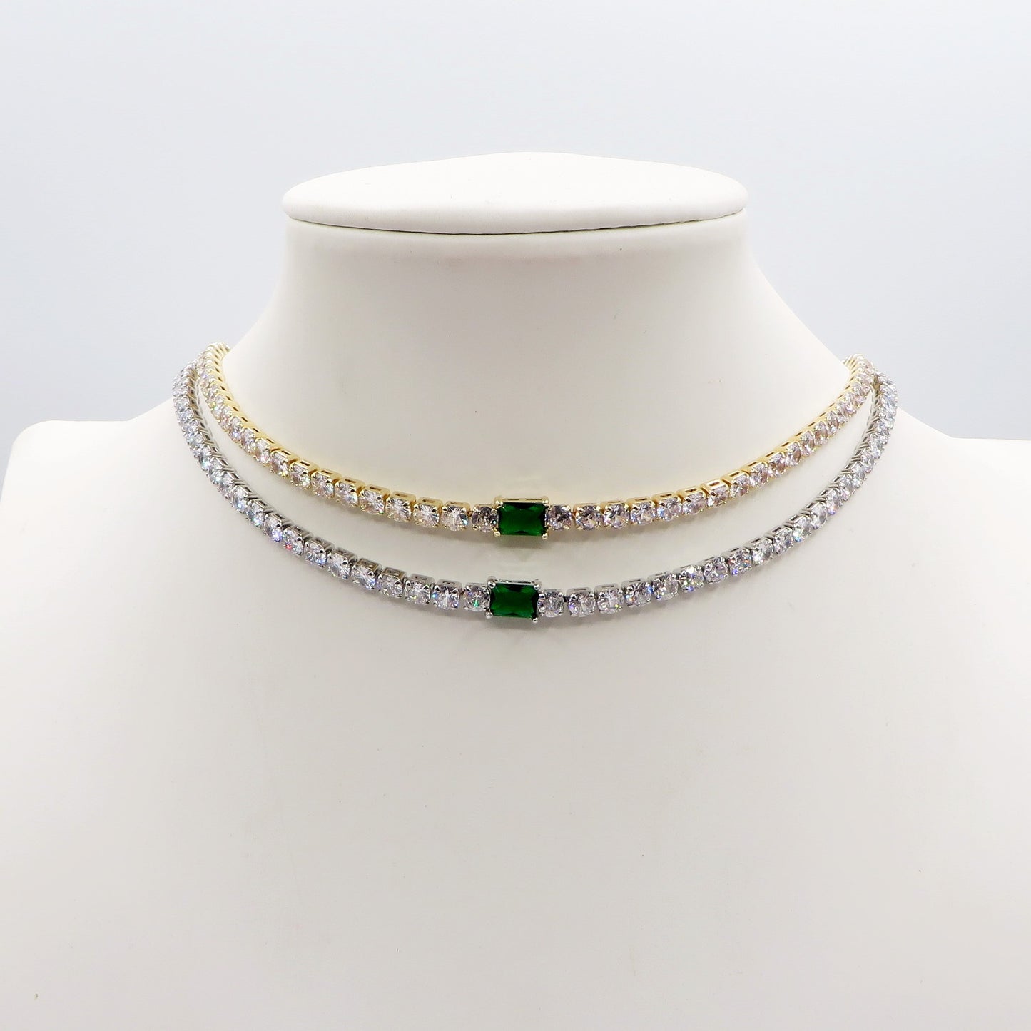 CHRISTY - Collana con Cubic Zirconia taglio baguette