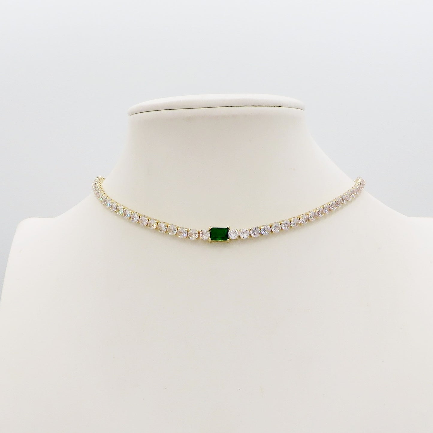 CHRISTY - Collana con Cubic Zirconia taglio baguette