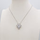 CHRISTY Cuore Sacro ~ ACCIAIO INOSSIDABILE - Collana con maxi pendente cuore sacro in cubic zirconia