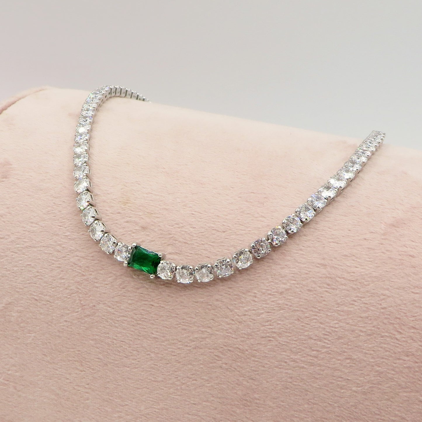 CHRISTY - Collana con Cubic Zirconia taglio baguette