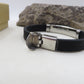 STORMR - BRACCIALE uomo CAUCCIU' E ACCIAIO con placca