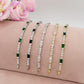 CHRISTY - Bracciale Tennis con Cubic Zirconia taglio baguette