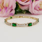 CHRISTY - Bracciale Tennis con Cubic Zirconia taglio baguette