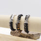 Bracciale uomo catena + perle in pietra dura -  ACCIAIO INOSSIDABILE