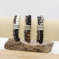 Bracciale uomo catena + perle in pietra dura -  ACCIAIO INOSSIDABILE
