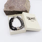 Bracciale uomo catena + perle in pietra dura -  ACCIAIO INOSSIDABILE
