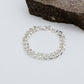 GROUMETTE 10mm bagnato ARGENTO ~ Bracciale UNISEX in ACCIAIO INOSSIDABILE