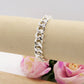 GROUMETTE 10mm bagnato ARGENTO ~ Bracciale UNISEX in ACCIAIO INOSSIDABILE