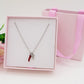 LUCKY INITIAL - Collana Corno + MINI INIZIALE Zirconata in Acciaio inossidabile