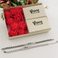 SET " YOU & ME " ~ 2 BRACCIALI lui e lei in acciaio inossidabile con INCISIONE PERSONALIZZATA