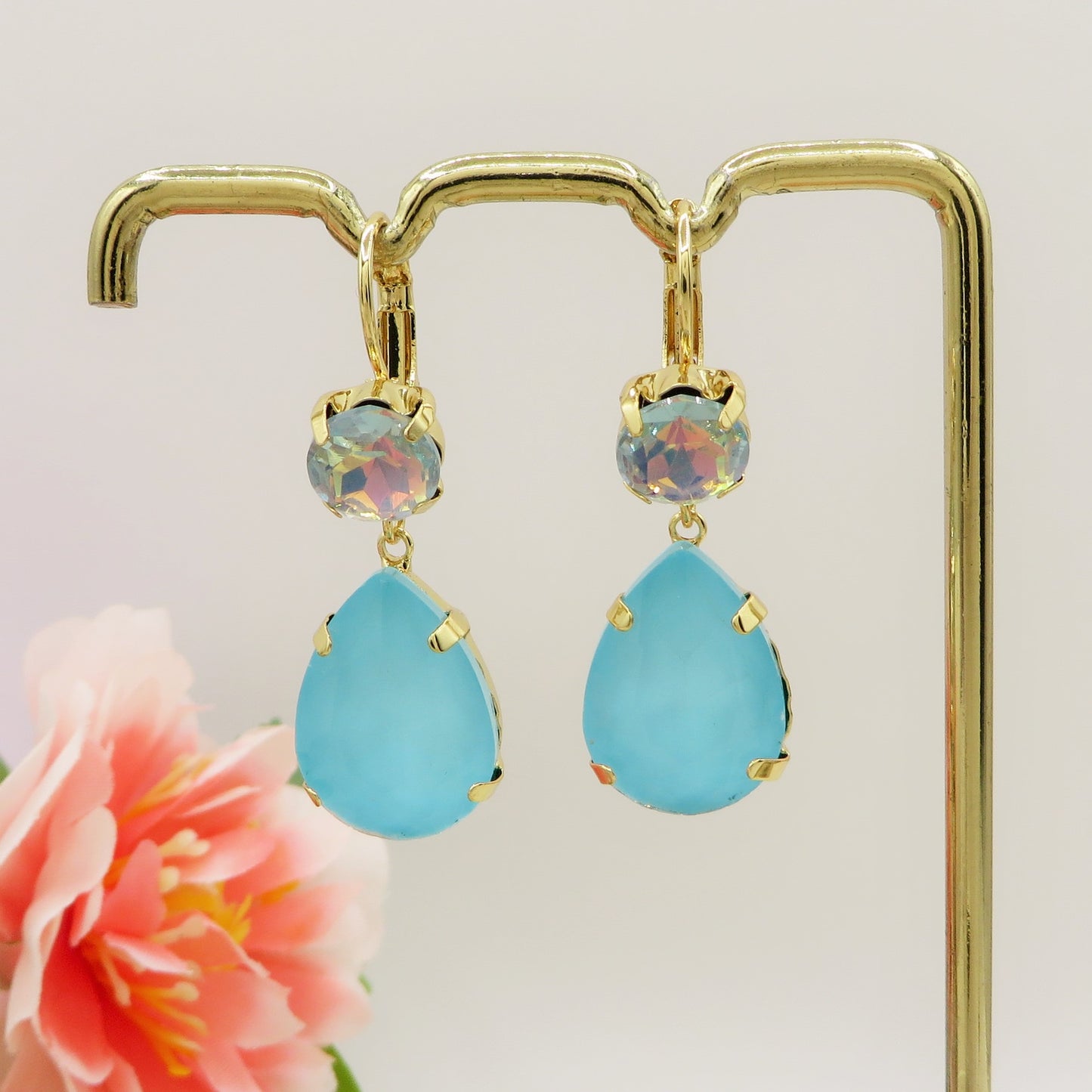 ALINA - ACCIAIO INOSSIDABILE - Paia orecchini monachella con cubic zirconia a goccia