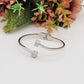VENICE CRYSTAL double clou ~ Bracciale doppio CHIODO in acciaio inossidabile e cubic zirconia