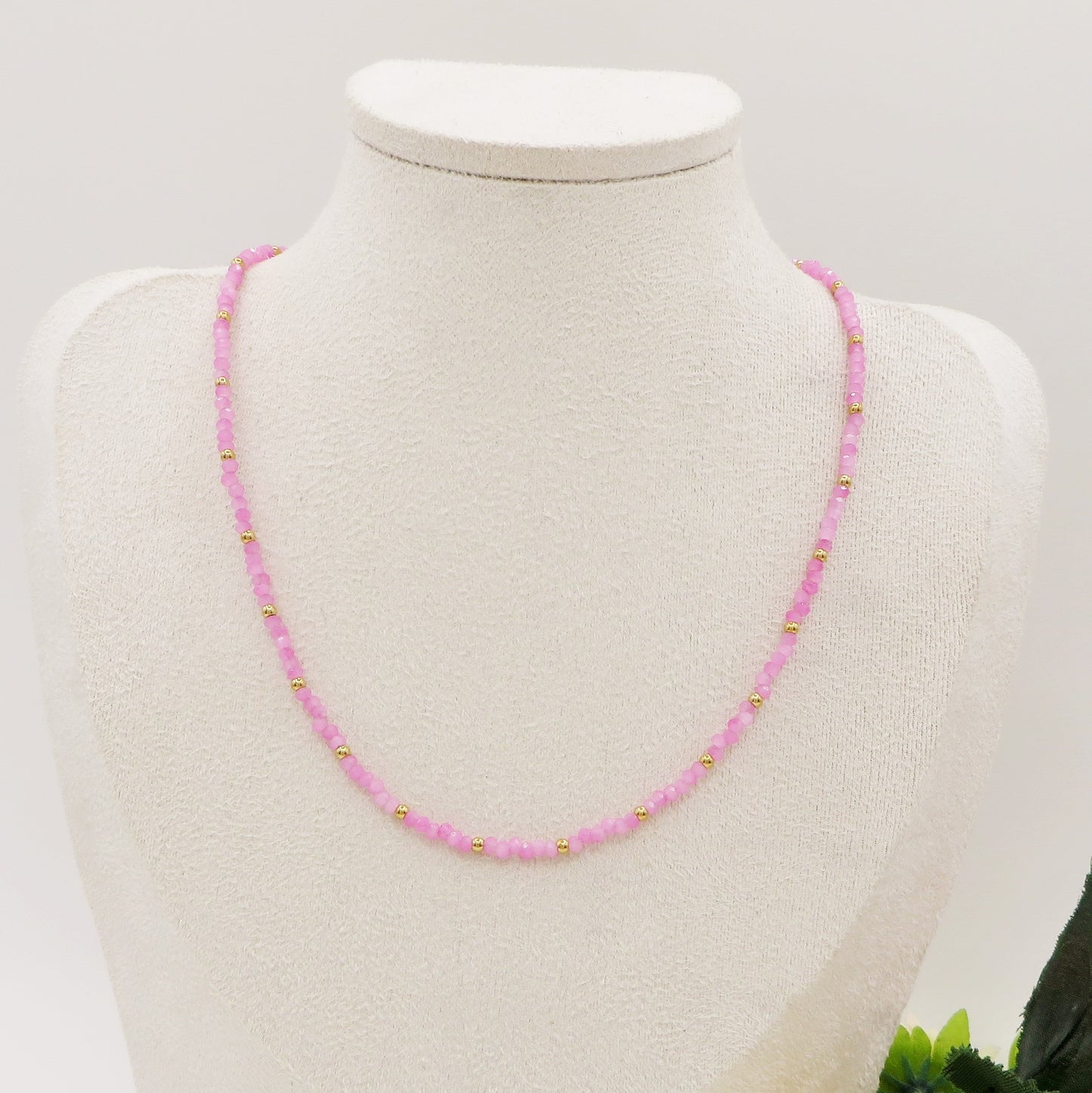 OCEAN - Collana perline cristallo e ACCIAIO inossidabile colori brillanti