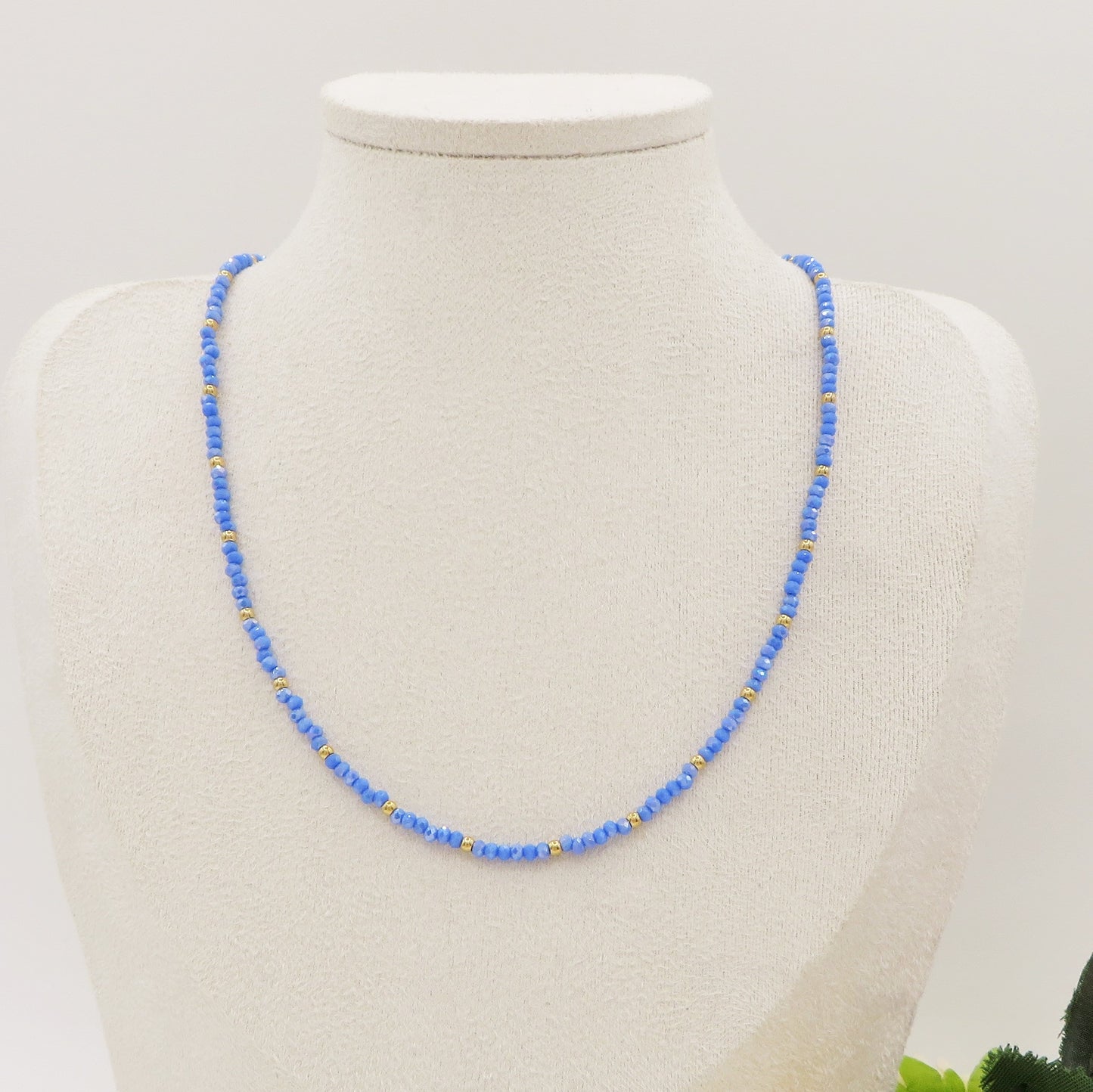 OCEAN - Collana perline cristallo e ACCIAIO inossidabile colori brillanti