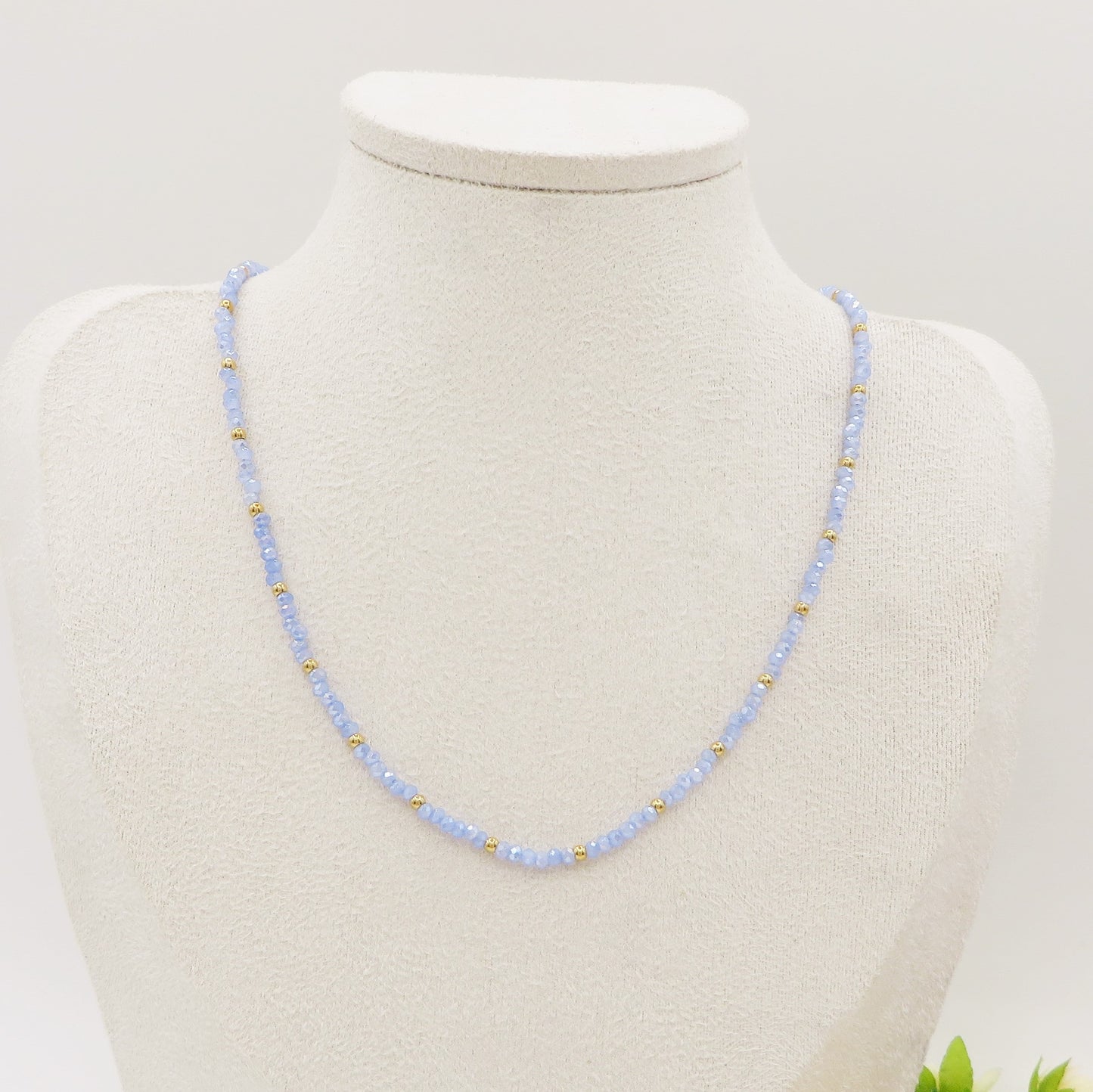 OCEAN - Collana perline cristallo e ACCIAIO inossidabile colori brillanti