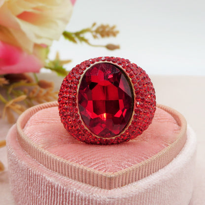 SELENE - Cocktail ring regolabile con cubic zirconia