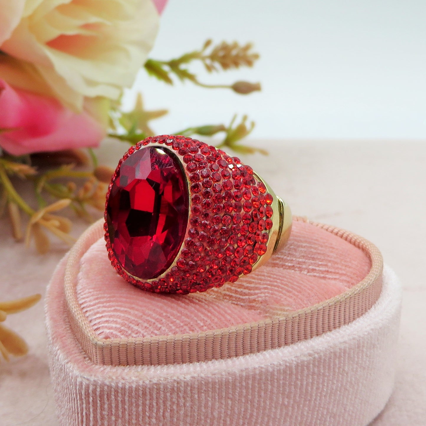 SELENE - Cocktail ring regolabile con cubic zirconia