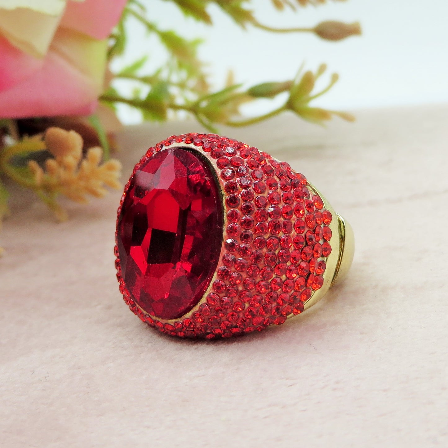 SELENE - Cocktail ring regolabile con cubic zirconia