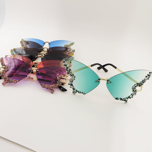 MARIPOSA - Occhiali da sole a farfalla UV400 con custodia