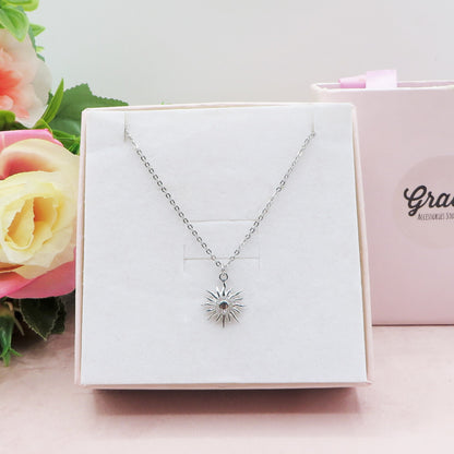 YOU'RE MY SUN ~ ACCIAIO INOSSIDABILE - Collana pendente sole