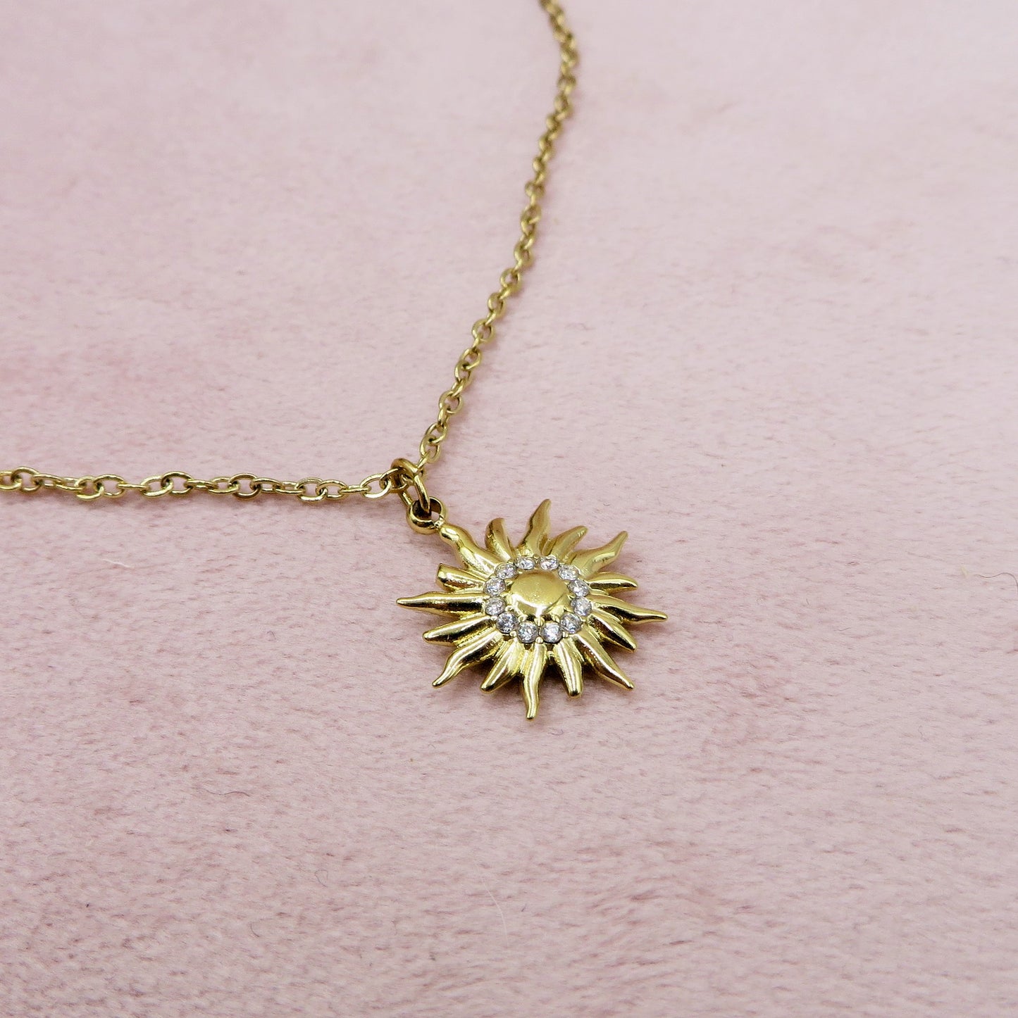 YOU'RE MY SUN ~ ACCIAIO INOSSIDABILE - Collana pendente sole