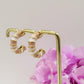 CANDY HOOPS - acciaio inossidabile Paio orecchini cerchi vintage smaltati