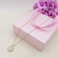 LILY  big Flower ~ ACCIAIO INOSSIDABILE Collana fiore pendente in madreperla