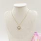 LILY  big Flower ~ ACCIAIO INOSSIDABILE Collana fiore pendente in madreperla
