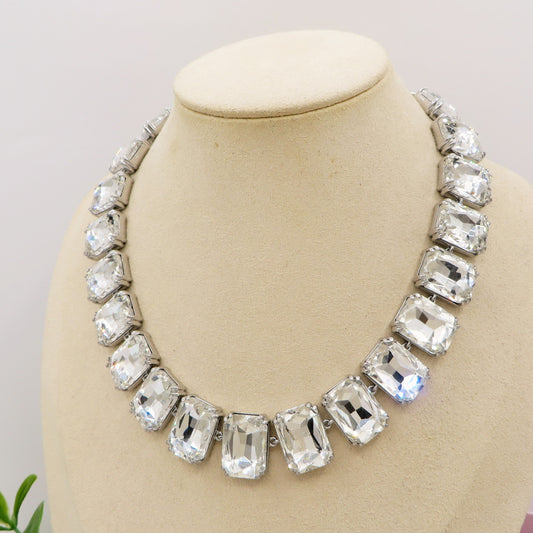 MARGOT  LUXE - ACCIAIO inossidabile- collier con pietre sfaccettate